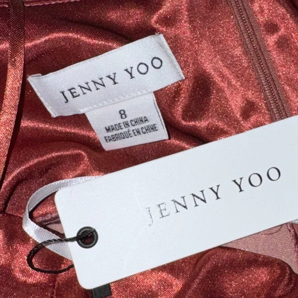 Jenny Yoo Quinn Velvet Column Gown - Rose - 8